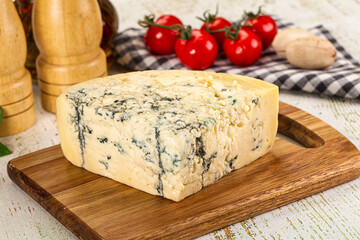 Gourmet blue cheese with mold