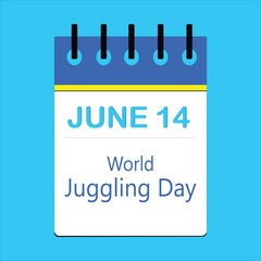 World Juggling Day Calender illustration