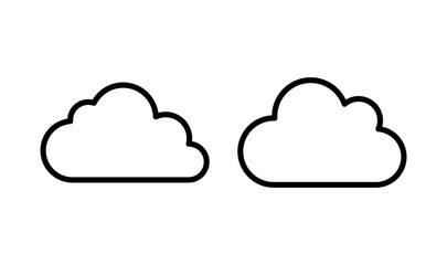 Cloud icon logo design. cloud sign and symbol