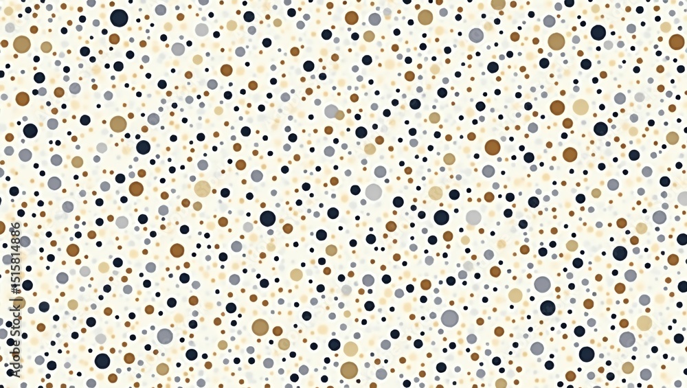 Poster colorful dots pattern background with various sizes and brown tones