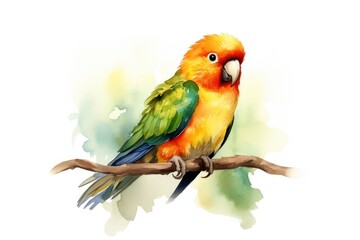 Obraz premium Bird lovebird parrot animal.