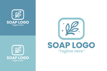 Professional Soap Logo with Blue Design for Beauty and Wellness Branding
