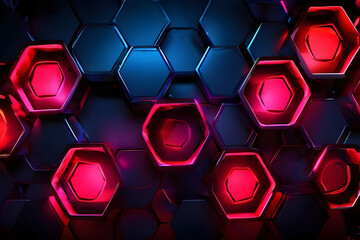 abstract background with hexagons