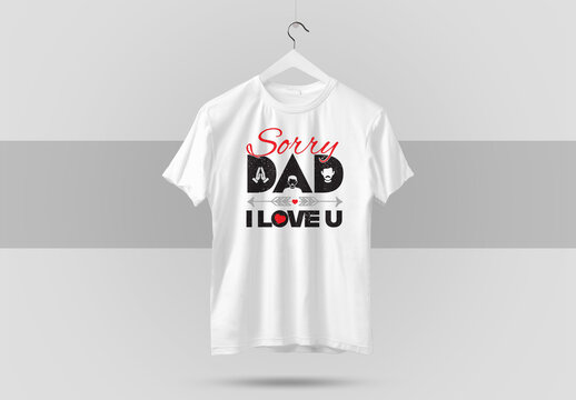 Fathers Day Typography T Shirt Design
