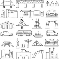 Obraz premium seamless pattern with houses