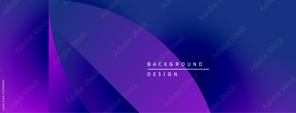 Poster Abstract gradient background. Purple, blue hues blend smoothly. Minimalist design with text overlay. Modern aesthetic, clean lines present.