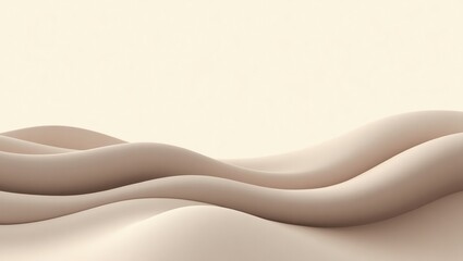 Beige Abstract Waves Soft Background for Presentation or Graphic Design