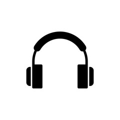 Headphone icon symbol for apps and websites. Headvector sign and symbol