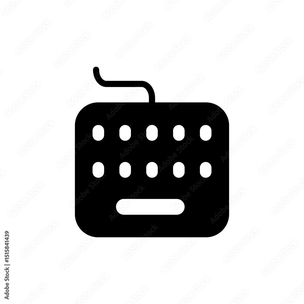 Fototapete keyboard icon symbol for apps and websites. keyboard sign and symbol
