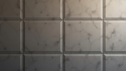Naklejka premium Elegant Marble Wall Tiles with Textured Pattern and Subtle Lighting