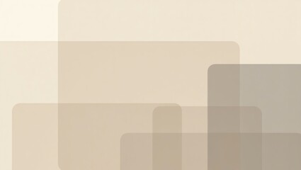 Abstract Beige Background with Rounded Rectangles Creating a Modern Design