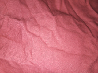 pink crumpled texture background cotton	
