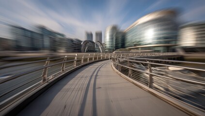 Urban Exploration of Modern Architecture and Pathways
