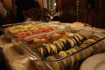 Delicious Prepared Meal Served at Gathered Setting