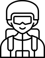 SKy diver icon