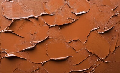 Textured brown paint strokes