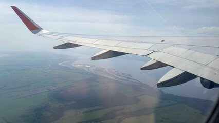 Obraz premium Views from the window of airplane