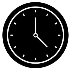 Stylish Clock Design Element Perfect for Branding Projects Time Management Apps and Website Interfaces Simple Scalable Graphic