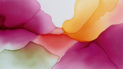 Vibrant Abstract Alcohol Ink Art Background