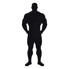 Fototapeta premium body builder silhouette