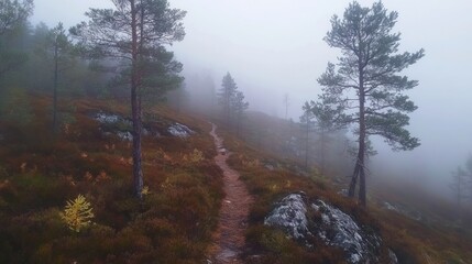 Misty Mountain Trail: A Serene Autumn Hike