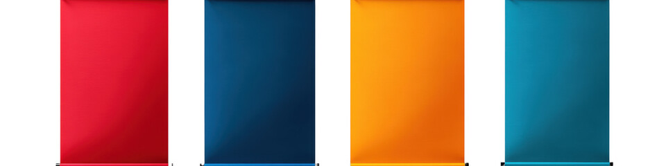 Set of multicolored banners for web design. Vector illustration.