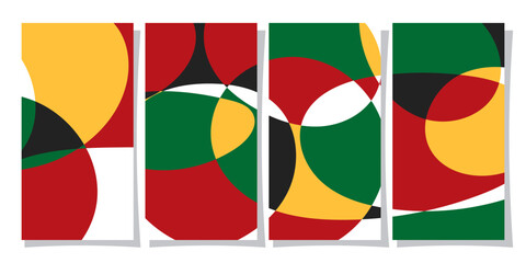 abstract colorful background, juneteenth abstract backgrounds set