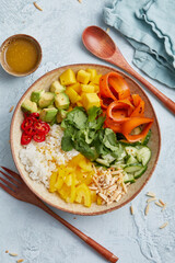 Reissalat mit Karottenlachs