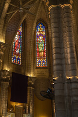 Nha Trang Cathedral or the Christ the King Cathedral is the mother church of the Catholic Diocese. There are stained glass windows inside the church 