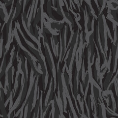 Monochrome Abstract Brush Strokes Seamless Pattern Design