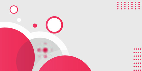 Red flat shape and white fluid blob, grey liquid stain and red geometric form. Set of isolated abstract white spot with gradient or dynamic color. Background for card or template design for flyer