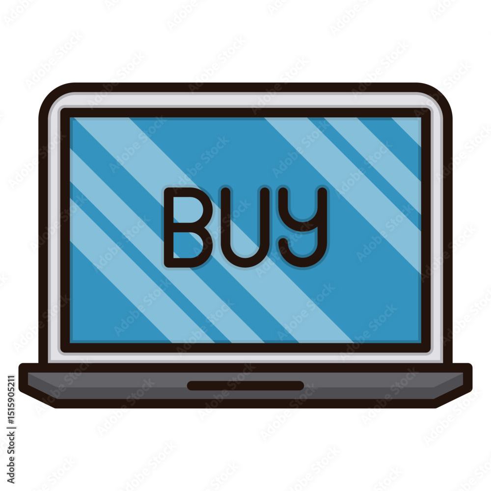 Poster digital illustration of a laptop computer with a transparent screen suitable for design projects