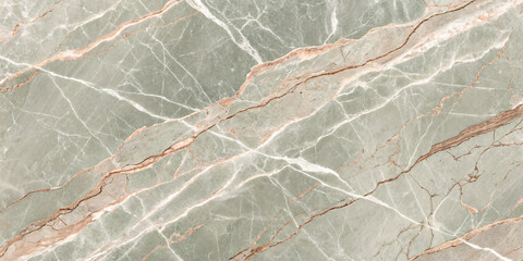 Pale green marble with subtle pink and coral veining, featuring delicate flowing patterns and white accents in soft natural tones