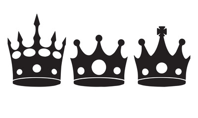 Detailed Crown Collection vector