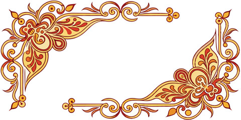 frame with floral ornament