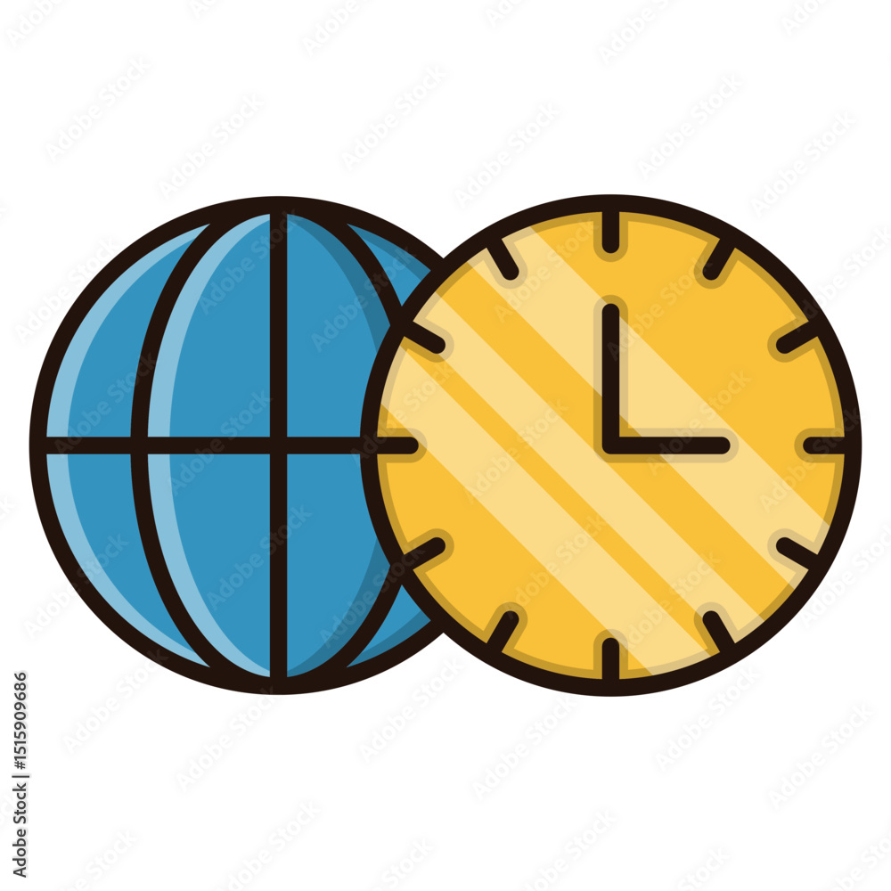 Aufkleber abstract design element featuring two overlapping circles in modern gradient colors