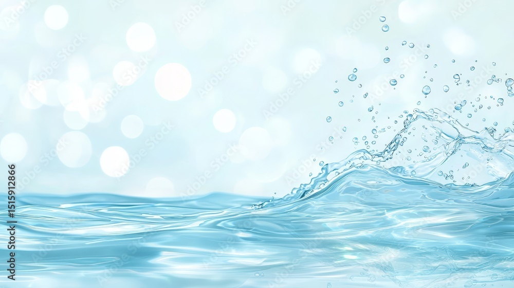 Poster dynamic water splash background cool liquid motion and flowing streams for refreshing visuals