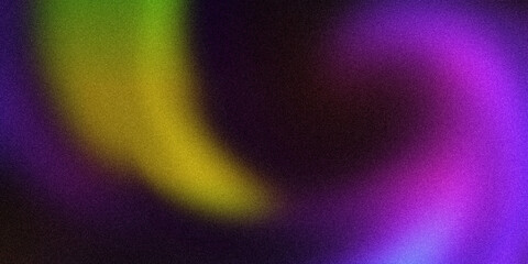 Colorful Spiral Glow Abstract Background – Purple, Yellow, and Green Light Swirl