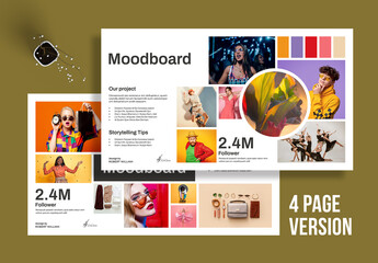 Brand Moodboard Template Layout