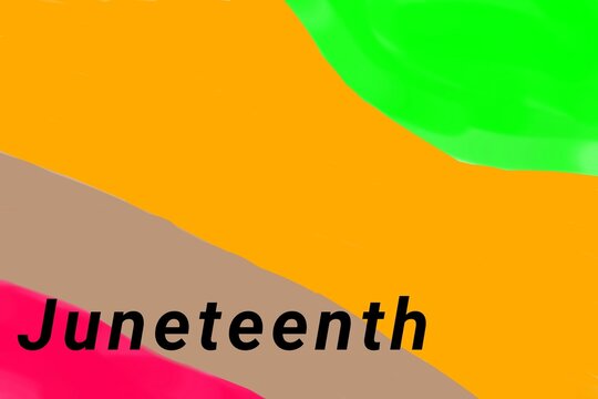 Juneteenth freedom, background june day