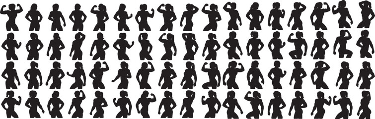 female bodybuilding silhouette