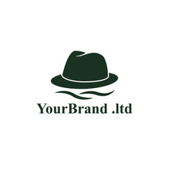 Stylish Fedora Hat Logo for Branding