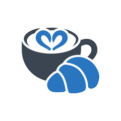 Coffee and Croissant Icon