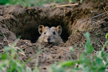 Obraz premium Bandicoot Digging an Australian Burrow