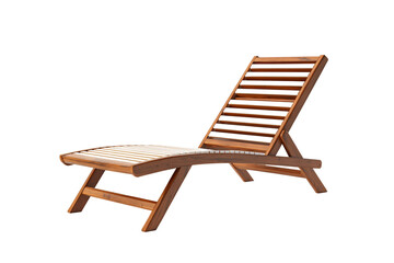 a wooden chair with a white cushion