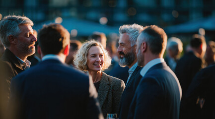 Obraz premium The lively event emphasizes the importance of connecting with others, whether for professional or personal growth, in an energetic and interactive atmosphere.