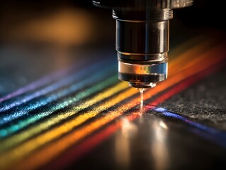 Unlock Scientific Insights With A Spectrometer Reading Macro Shot Showcasing Analytical Precision In Real Time