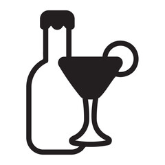 Limoncello glyph icon