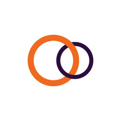 Obraz premium A modern and energetic app logo featuring a white lightning bolt shape positioned within a rounded square divided diagonally into black and orange sections. suggests power, speed, and technology