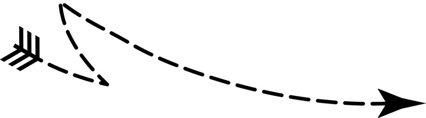 Arrow dashed line